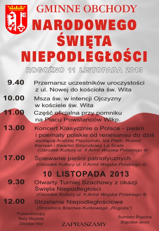 11 Listopada 2013 - program