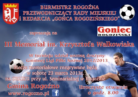 III Memoriał im. Krzysztofa Walkowiaka w Rogoźnie