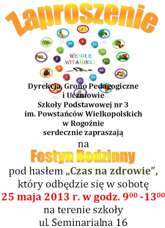 Festyn Rodzinny w SP3 - 25.05.2013