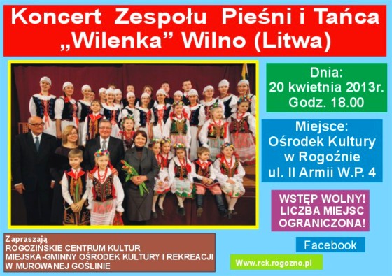 WILENKA wystąpi w Rogoźnie