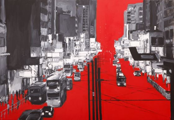 Mariusz Szymański, Hongkong, 90x130cm