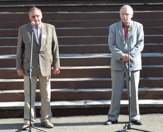 Werner Steinke i Adam Maliński w Rogoźnie