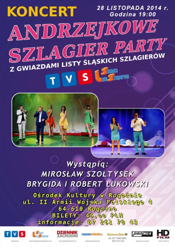 ANDRZEJKOWE SZLAGIER PARTY w Rogoźnie