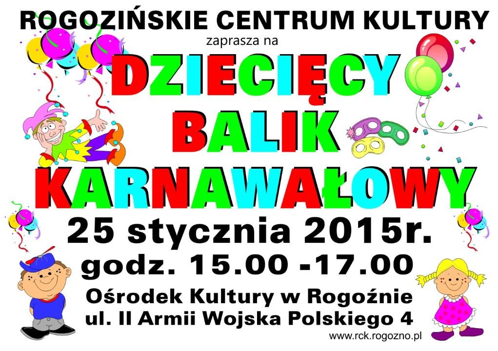 Dziecięcy Balik Karnawałowy - zapraszamy!