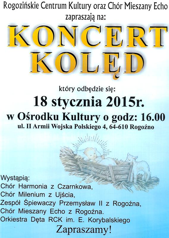 Koncert Kolęd w RCK - zapraszamy!