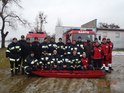 Ćwiczenia strażaków na Jez. Rogozińskim